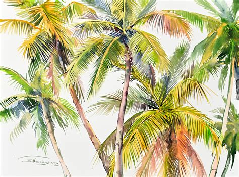 Palm Tree Watercolor