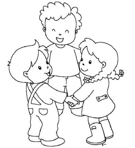children's day coloring book 5 – Having fun with children