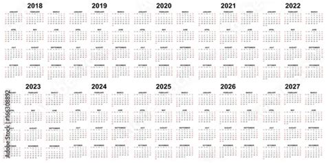 2024 2025 Yearly Calendar 2018 - Faina Jasmina