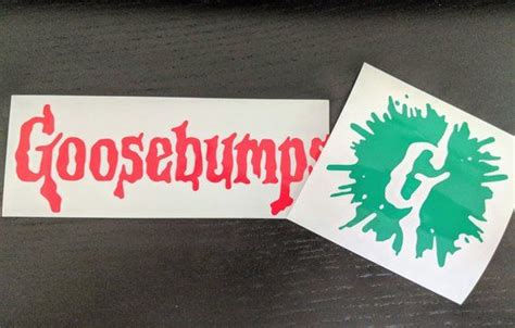 Full Goosebumps Logo or Goosebumps G with Splatter Vinyl Decal for Car, Electronics, Home Decor ...