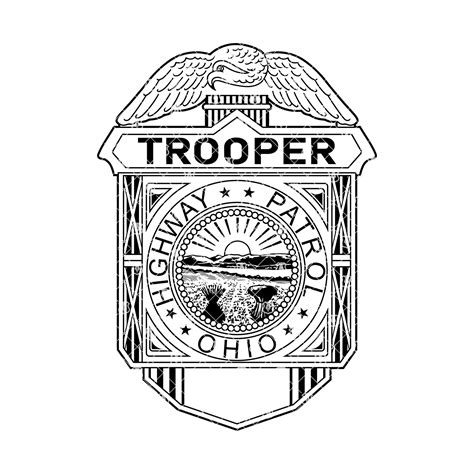 Arizona State Trooper Badge SVG Highway Patrol Vector | Vector911