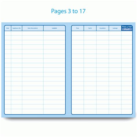 PAT Test Log Book & Register of Portable Appliances (Single Site ...