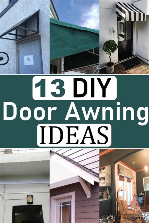 13 Homemade DIY Door Awning Plans - DIY Crafts