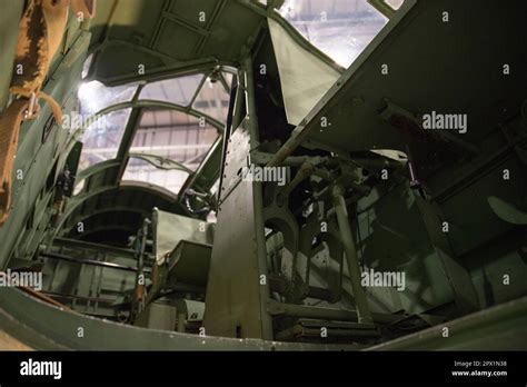 Bristol Blenheim IV cockpit interior Stock Photo - Alamy