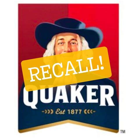 Nationwide Quaker Recall for Salmonella Poisoning! | FreeBFinder.com