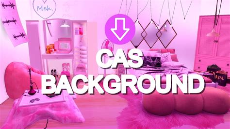 GIRLY PINK ROOM CAS BACKGROUND DOWNLOAD | THE SIMS 4 - YouTube