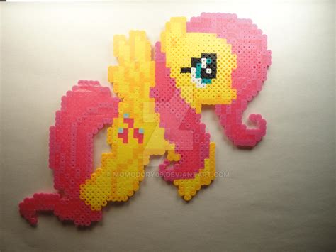 Fluttershy- perler beads by momodory09 on DeviantArt