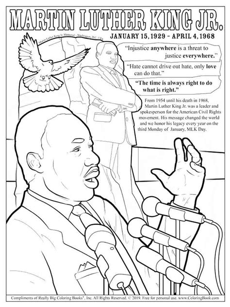 Martin Luther King coloring pages