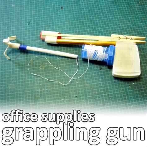 Man Crafts: office supply grappling gun » Dollar Store Crafts