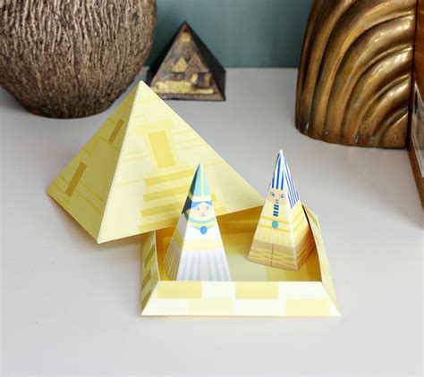 Egyptian Pyramid DIY Playset – Egyptian Crafts for Kids – Egypt Paper ...