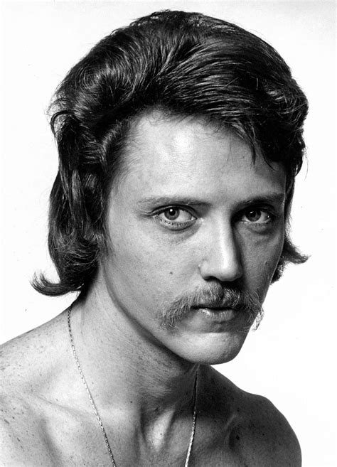 Download A Striking Black&White Portrait of Young Christopher Walken Wallpaper | Wallpapers.com