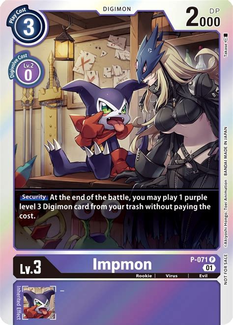 Impmon - P-071 (Limited Card Pack) - Digimon Promotion Cards - Digimon ...