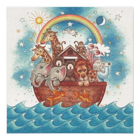 Noah's Ark Poster | Zazzle | Noahs ark, Custom posters, Poster design