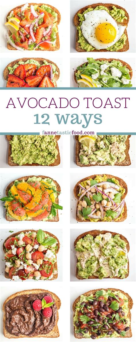 Avocado Toast Recipes | Easy and Fast Mix + Match Ideas