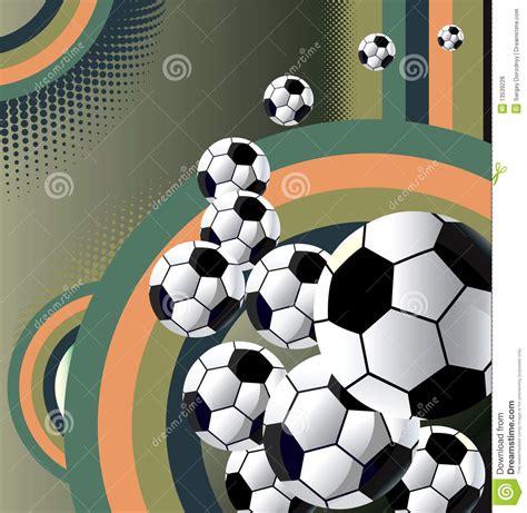 Soccer Ball Abstract Background. Stock Vector - Illustration of championship, cartoon: 13539228