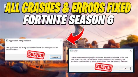 How to Fix Fortnite Crash on PC Chapter 2 Season 6 | Fix Application ...