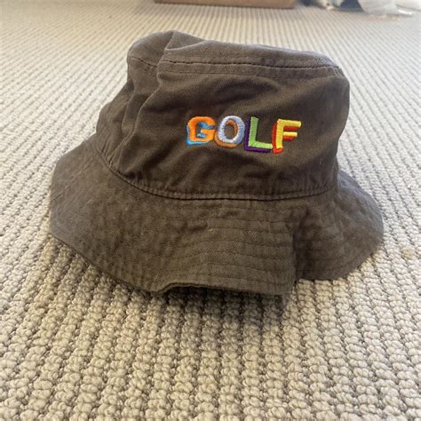 Tyler the creator GOLF bucket hat brown. Small... - Depop