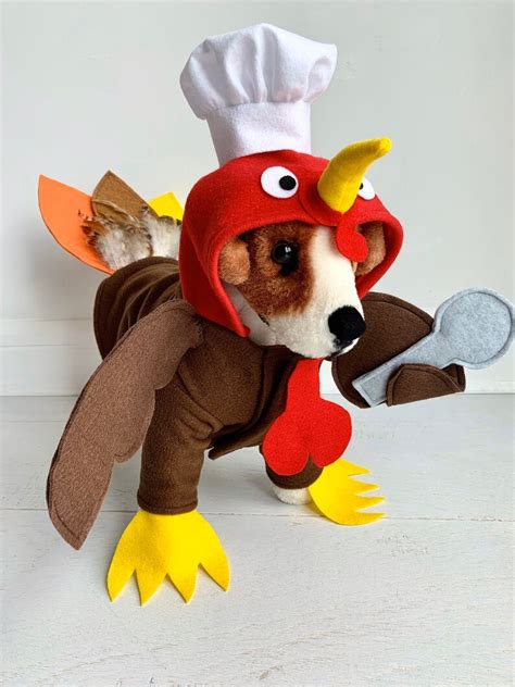 Turkey Costume Turkey Dog Costume Dog Thanksgiving Costume - Etsy