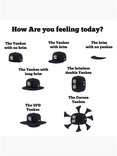 "Yankee With No Brim How are you feeling?" Poster for Sale by Luan-k | Redbubble