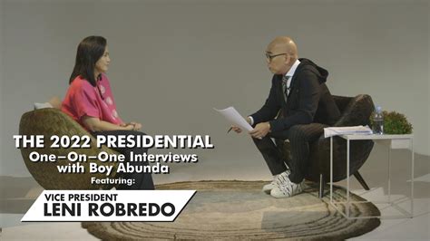 The 2022 Presidential One-On-One Interviews with Boy Abunda featuring ...