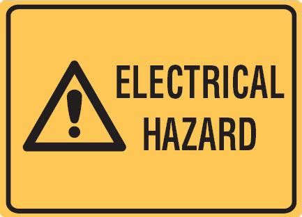 Electrical Hazard Labels 90x125 SAV Pk5