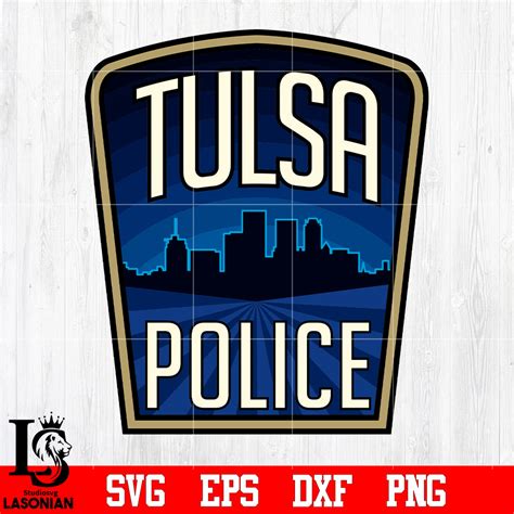 Tulsa Police Badge svg eps dxf png file – lasoniansvg