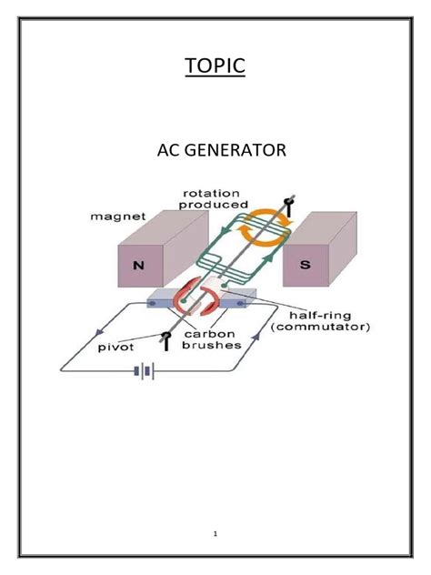 Physics Project On Ac Generator | PDF