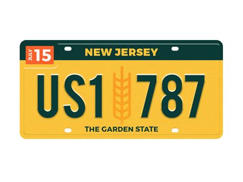 NJ License Plate by Mike McDonald on Dribbble