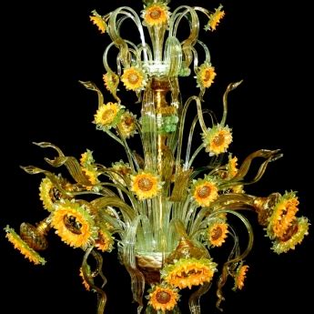 Sunflowers Van Gogh / Chandelier / Art Deco & XX Century / Murano-lite: 1000 luxurious ...