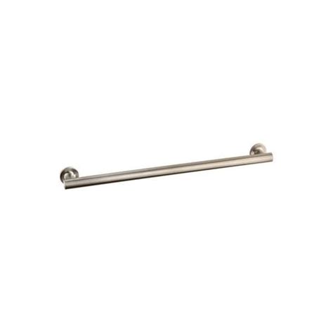 KOHLER Purist 24-in Vibrant Brushed Nickel Wall Mount Grab Bar in the ...