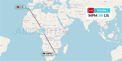 TM704 Flight Status LAM Mozambique Airlines: Maputo to Lisbon (LAM704)