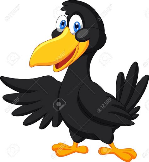 Crow clipart cute #23 | Cartoon drawings of animals, Cartoon birds ...