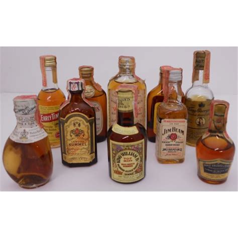 Miniature Liquor Bottles