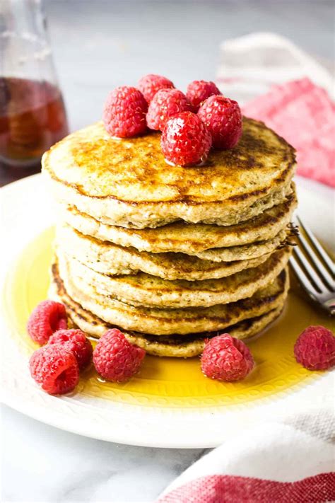 Fluffy Oat Flour Pancakes - Our Happy Mess