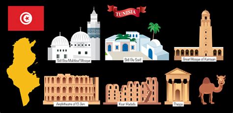 Tunisia Symbols Stock Illustration - Download Image Now - iStock