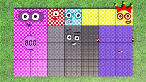 Numberblocks Dance 800 900 100 500 - YouTube