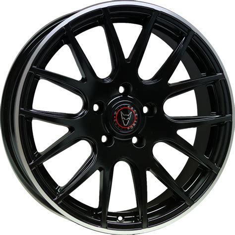 8.5x18 Clearance Munich Matt Black Polished, Supplier of alloy wheels and tyres packages, alloys ...