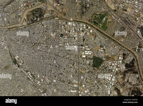 aerial photo map view above Ciudad Juarez Chihuahua Mexico Stock Photo - Alamy