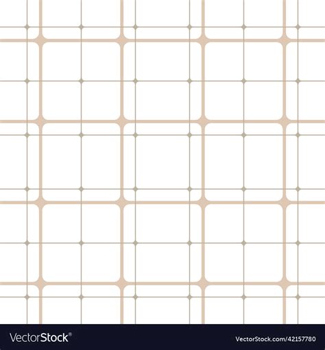 Brown checkered geometric pattern connected lines Vector Image