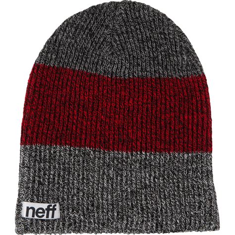 Neff Trio Beanie (Black/Maroon/Charcoal) NF00005-CHMB B&H Photo