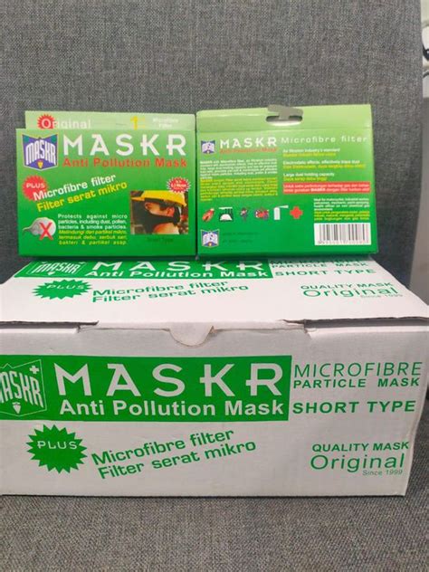 Masker antipolusi short type-Maskr