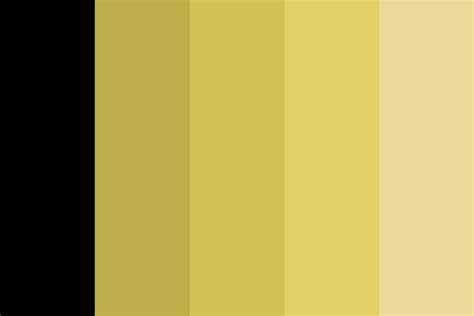 Gold on black Color Palette