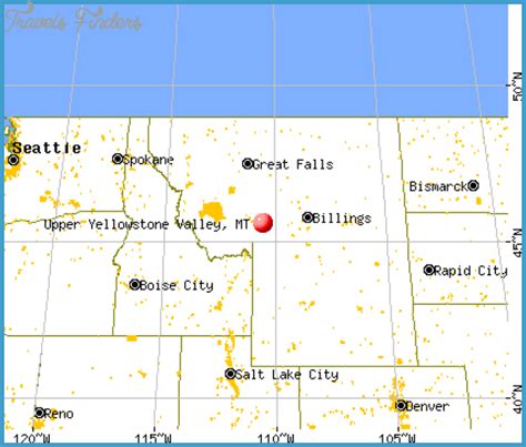 MAP OF PARADISE VALLEY MONTANA - TravelsFinders.Com