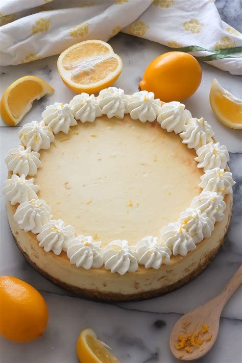 Lemon Ricotta Cheesecake - Baker by Nature