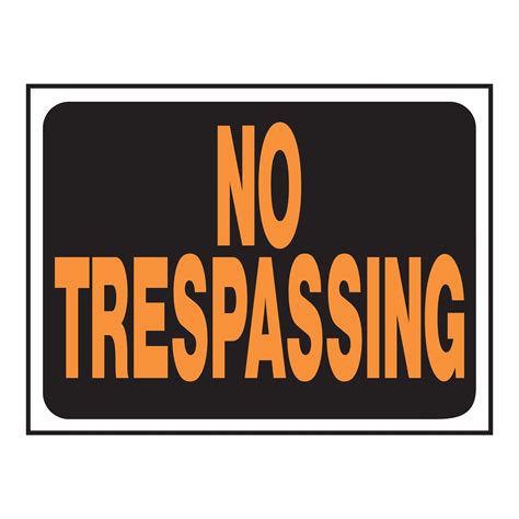 No Trespassing Sign - Walmart.com