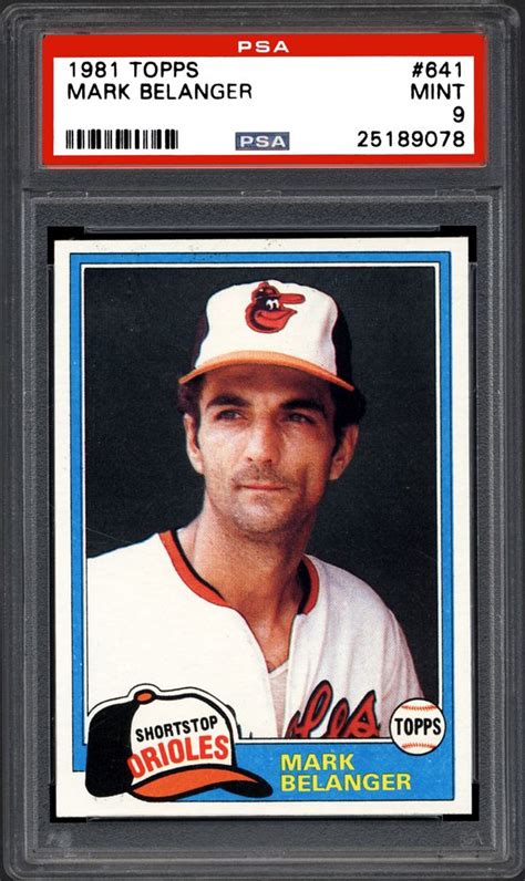 1981 Topps & Topps Traded Mark Belanger | PSA CardFacts®