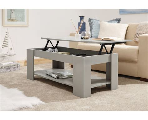 Multi-Storage Classic Grey Living Room Lift Up Top Coffee Table