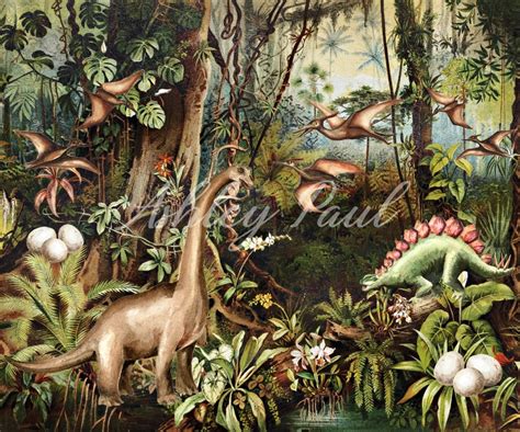 Kate Dinosaur Jungle Backdrop Designed by Ashley Paul – Katebackdrop