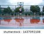 Free Image of Wet outdoor sports court | Freebie.Photography