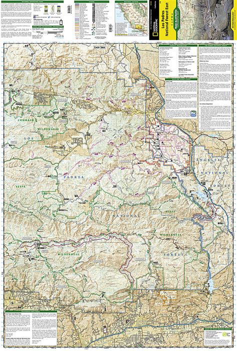 Buy map: Los Padres National Forest, East, Map 812 by National ...